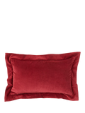 Truly red velvet rectangular cushion cover 50x30cm, imported from the UK