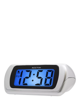 John Lewis Acctim Auric Digital Alarm Clock, Silver- Buy online at McGrocer
