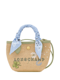 Longchamp Le Panier Pliage basket bag almond green, UK version