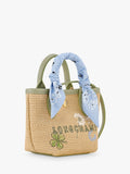 Longchamp Le Panier Pliage basket bag almond green, UK version