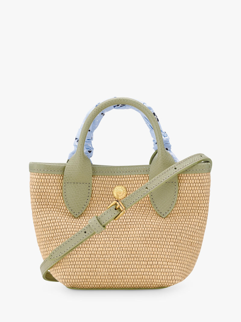 Longchamp Le Panier Pliage basket bag almond green, UK version