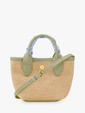 Longchamp Le Panier Pliage basket bag almond green, UK version