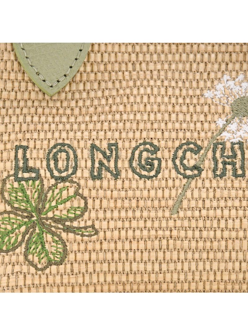 Longchamp Le Panier Pliage basket bag almond green, UK version