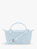 Longchamp Le Pliage XS pouch sky blue - British product