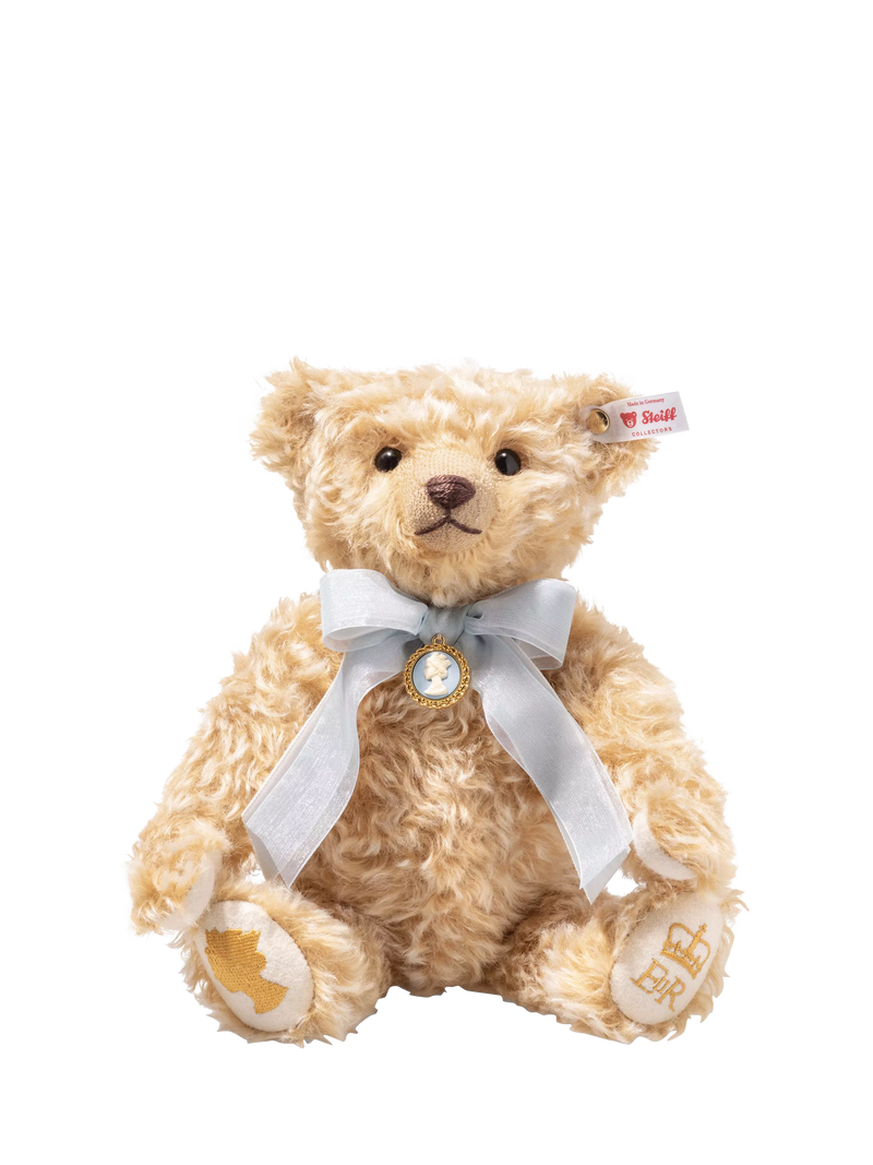 Steiff Queen Elizabeth II centenary teddy bear beige mohair (British brand)