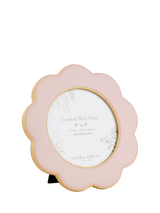 John Lewis Laura Ashley Cordwell Scalloped Round Photo Frame, Pink, 5 x 5 inch- Buy online at McGrocer