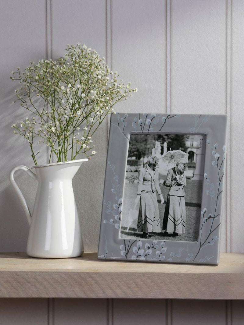Laura Ashley pussy willow photo frame 5x7 grey (British brand)