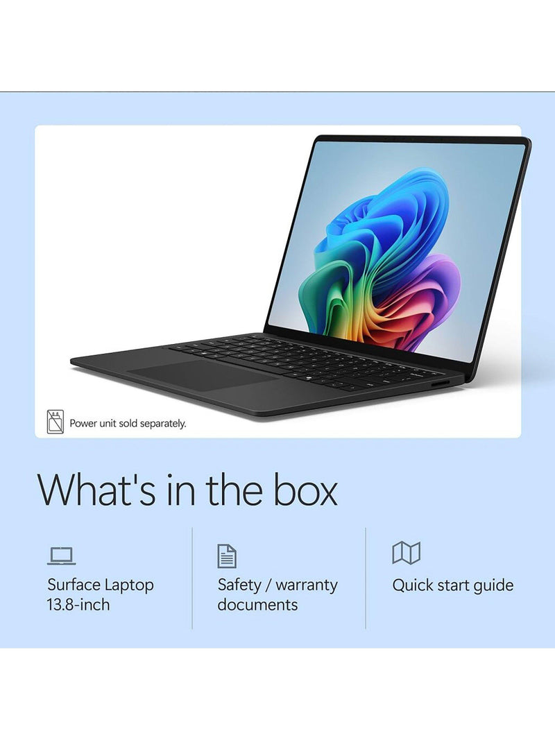 Microsoft Surface Laptop 13.8 inch in black, imported from the UK