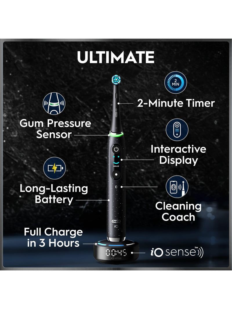 Oral-B iO10 electric toothbrush Cosmic Black (British brand)