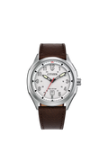Citizen Terra Force men's watch brown leather strap (British brand)