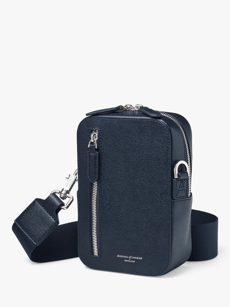 Aspinal of London Reporter North South crossbody bag, imported from the UK