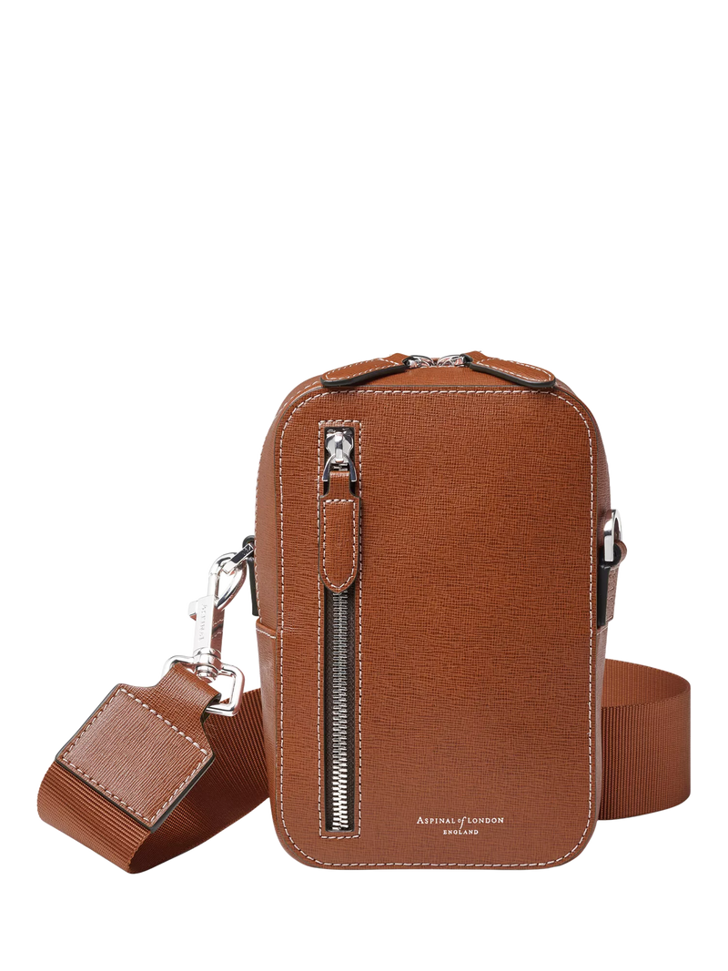 Aspinal of London Reporter North South Bag Cross Body Bag H20 x W13 x D7.5cm