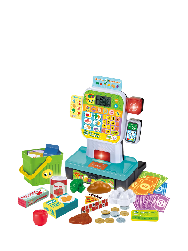 LeapFrog Scan & Learn Checkout Toy pretend play with scanner, imported from the UK