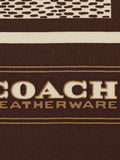 Coach textured signature silk scarf Maple (British brand)