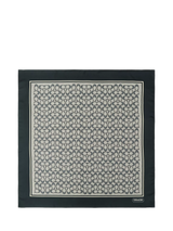 John Lewis Coach Textured Signature Silk Scarf Navy- Buy online at McGrocer
