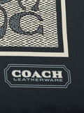 Coach silk scarf navy signature pattern - British product