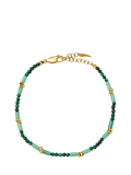 Missoma malachite beaded bracelet 18.5cm, imported from the UK