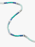 Missoma beaded gemstone choker silver blue, UK version