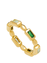 John Lewis Missoma Sculptural Gemstone Ring, Gold/Green- Buy online at McGrocer