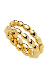 John Lewis Missoma Molten Olive Double Band Gold Plated Stacking Ring- Buy online at McGrocer