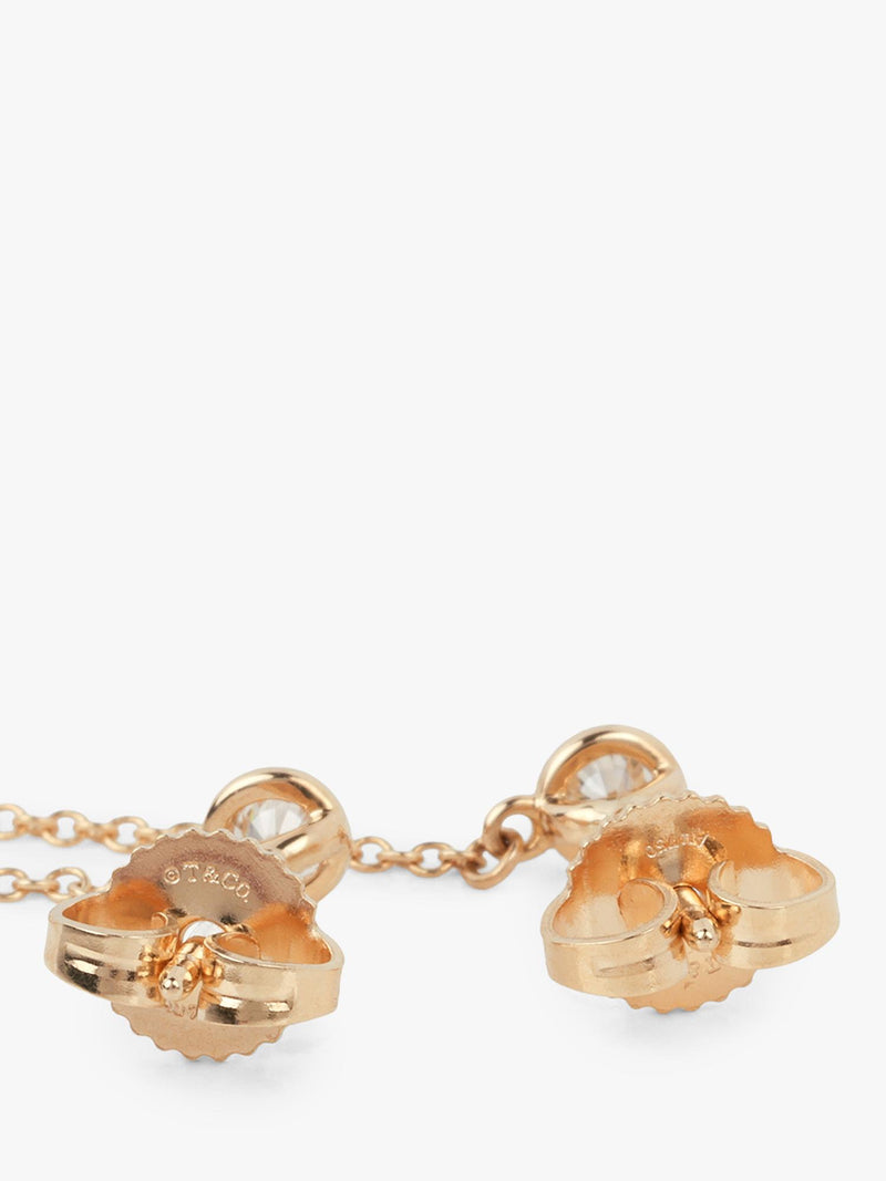 Tiffany & Co Elsa Peretti diamond drop earrings, 18ct yellow gold, UK version
