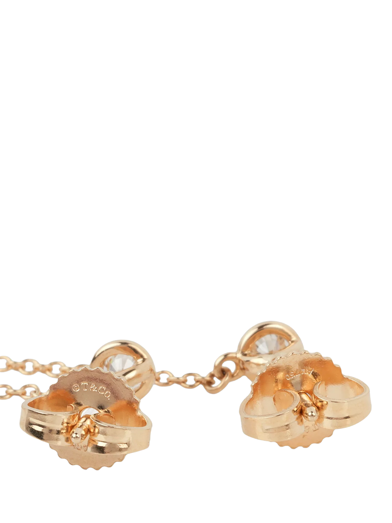 Tiffany & Co Elsa Peretti diamond drop earrings, 18ct yellow gold, UK version