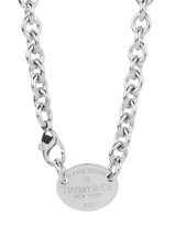 John Lewis Tiffany & Co. Return to Tiffany Sterling Silver Necklace, 39cm- Buy online at McGrocer