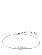 John Lewis THOMAS SABO Bold Elegance Zirconia Bracelet in Silver- Buy online at McGrocer