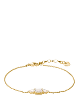 John Lewis THOMAS SABO Bold Elegance Zirconia Bracelet Yellow Gold- Buy online at McGrocer