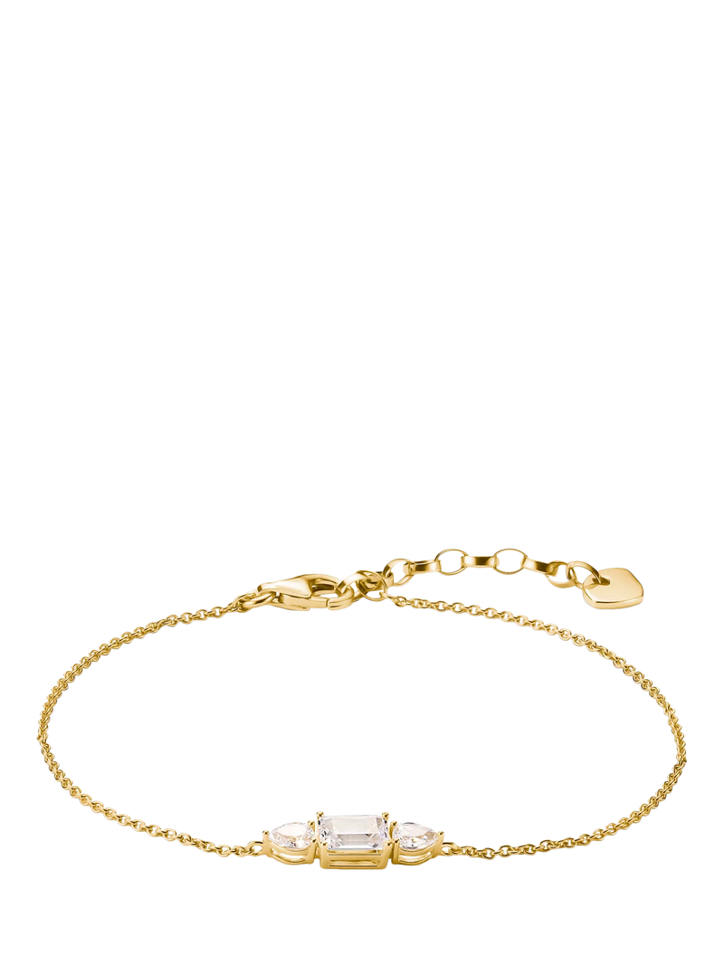 THOMAS SABO Bold Elegance zirconia bracelet yellow gold - imported from the UK