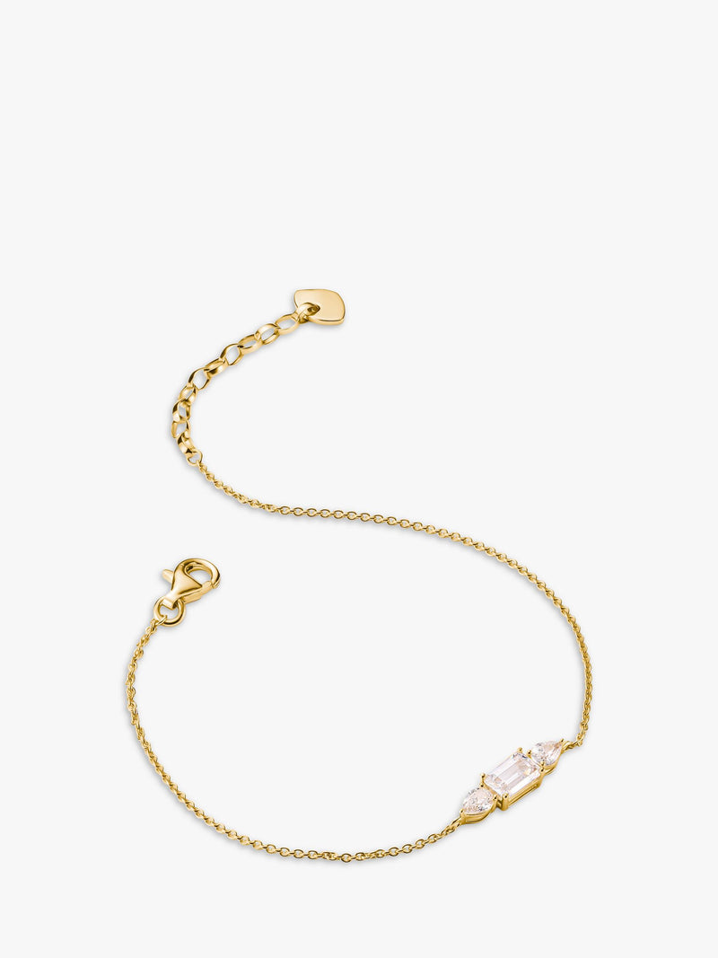 THOMAS SABO Bold Elegance zirconia bracelet yellow gold - imported from the UK