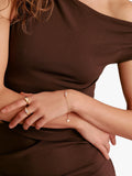 THOMAS SABO Bold Elegance zirconia bracelet yellow gold - imported from the UK