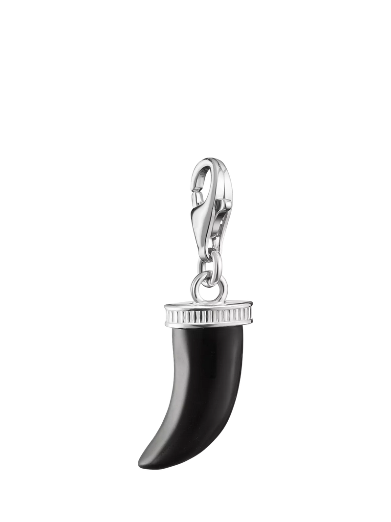 THOMAS SABO tooth obsidian pendant charm 28mm (British brand)