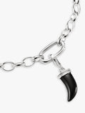 THOMAS SABO tooth obsidian pendant charm 28mm (British brand)