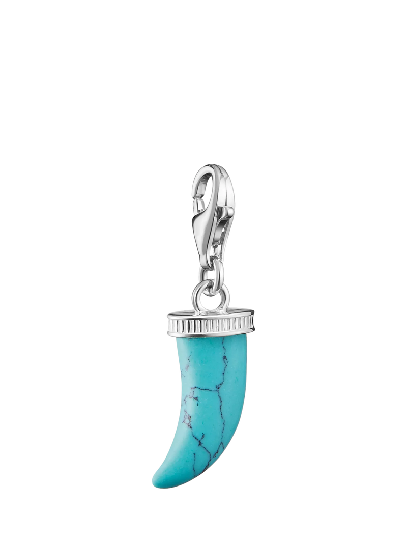 THOMAS SABO tooth pendant charm silver turquoise 28x8mm - British product