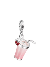 John Lewis THOMAS SABO Matcha Pendant Charm Silver Pink- Buy online at McGrocer