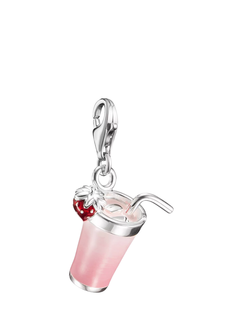Thomas Sabo Matcha pendant charm silver pink, imported from the UK