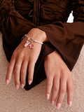 Thomas Sabo Matcha pendant charm silver pink, imported from the UK