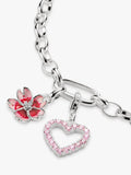 Thomas Sabo pink zirconia heart charm 20mm, imported from the UK