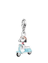 John Lewis THOMAS SABO Snoopy Scooter Charm Silver/Multi Sterling Silver Enamel Charm- Buy online at McGrocer