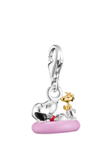 John Lewis THOMAS SABO Snoopy Woodstock Bath Ring Charm Pendant Silver/Multi- Buy online at McGrocer