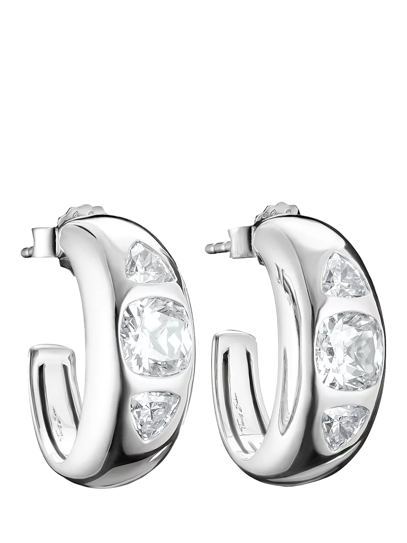 THOMAS SABO hoop earrings in recycled sterling silver (British brand)