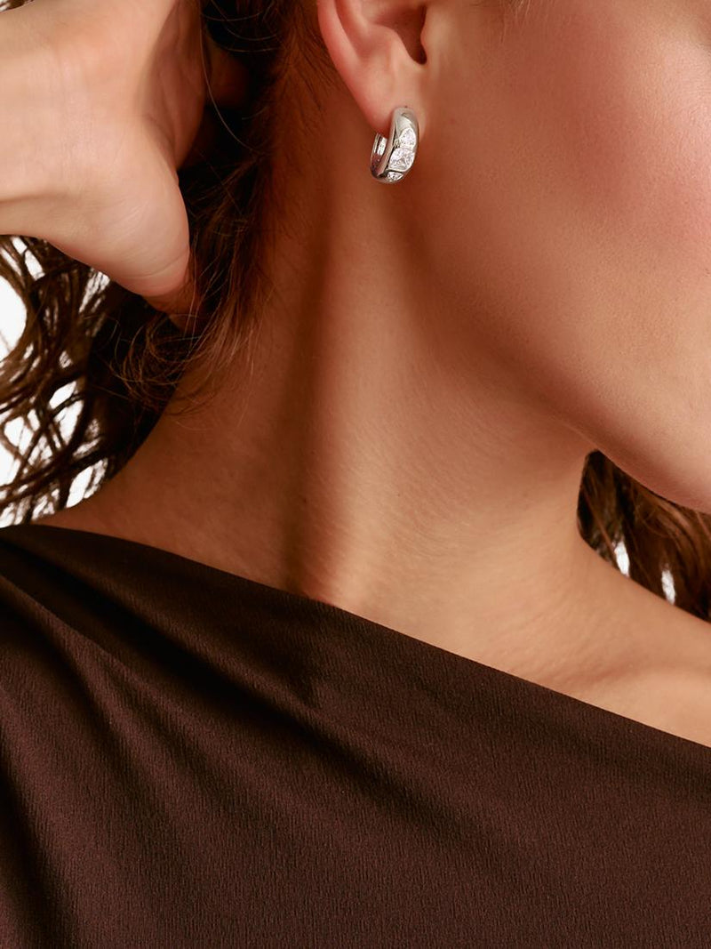 THOMAS SABO hoop earrings in recycled sterling silver (British brand)