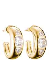 John Lewis THOMAS SABO Bold Elegance Yellow Gold Hoop Earrings- Buy online at McGrocer