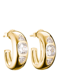THOMAS SABO gold-plated hoop earrings, H20mm (British brand)