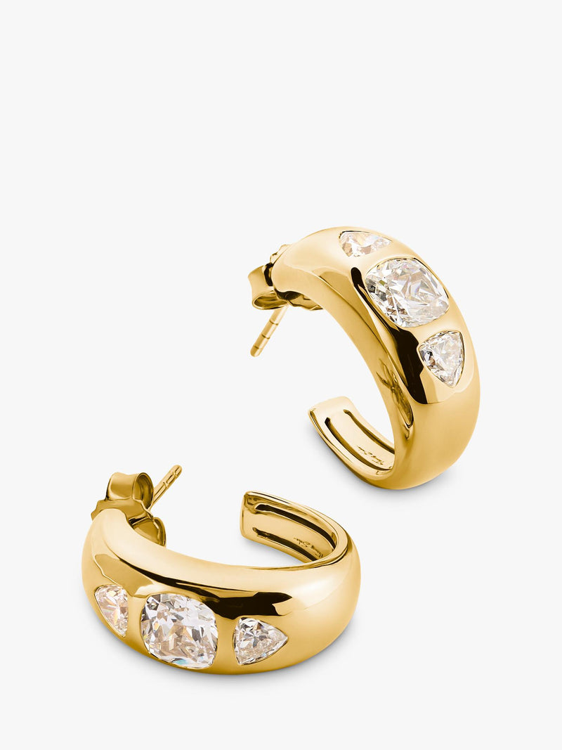 THOMAS SABO gold-plated hoop earrings, H20mm (British brand)