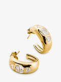 THOMAS SABO gold-plated hoop earrings, H20mm (British brand)