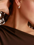 THOMAS SABO gold-plated hoop earrings, H20mm (British brand)