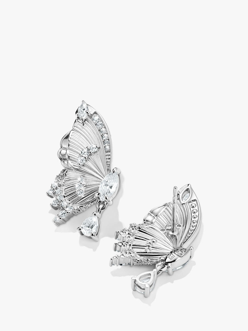 Thomas Sabo Paradise Butterfly earrings studs 26mm silver (British brand)