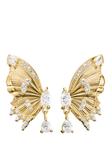 John Lewis THOMAS SABO Paradise Butterfly Gold Stud Earrings- Buy online at McGrocer